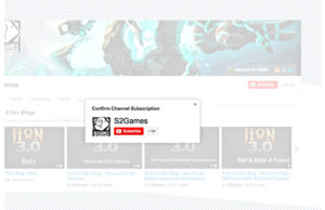 youtube subscription screenshot